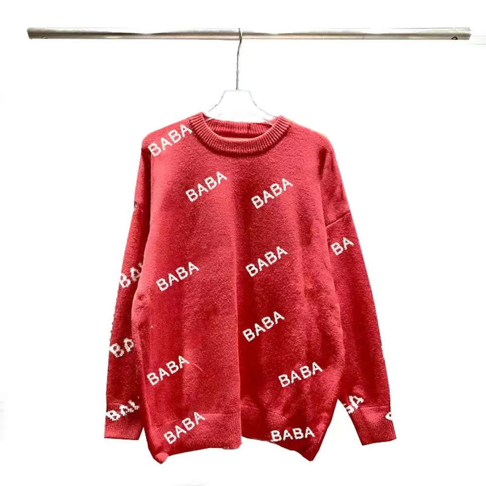 Designer-Pullover Luxus Herren Pullover Womens Hoodie Paris Pullover Fashion Klassiker dicker runder Nacken Langarm Pullover Wol