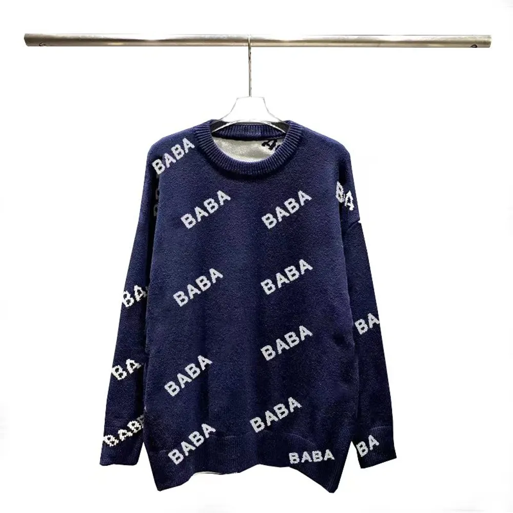 Designer-Pullover Luxus Herren Pullover Womens Hoodie Paris Pullover Fashion Klassiker dicker runder Nacken Langarm Pullover Wol