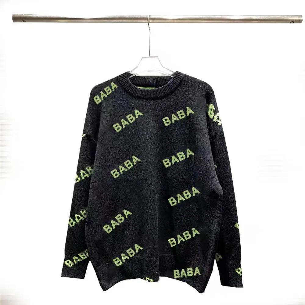 Designer-Pullover Luxus Herren Pullover Womens Hoodie Paris Pullover Fashion Klassiker dicker runder Nacken Langarm Pullover Wol