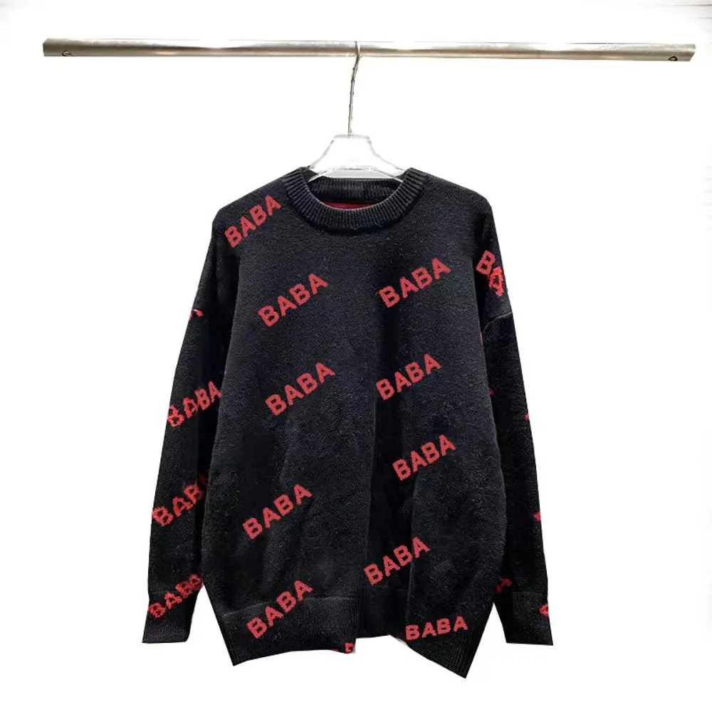 Designer-Pullover Luxus Herren Pullover Womens Hoodie Paris Pullover Fashion Klassiker dicker runder Nacken Langarm Pullover Wol