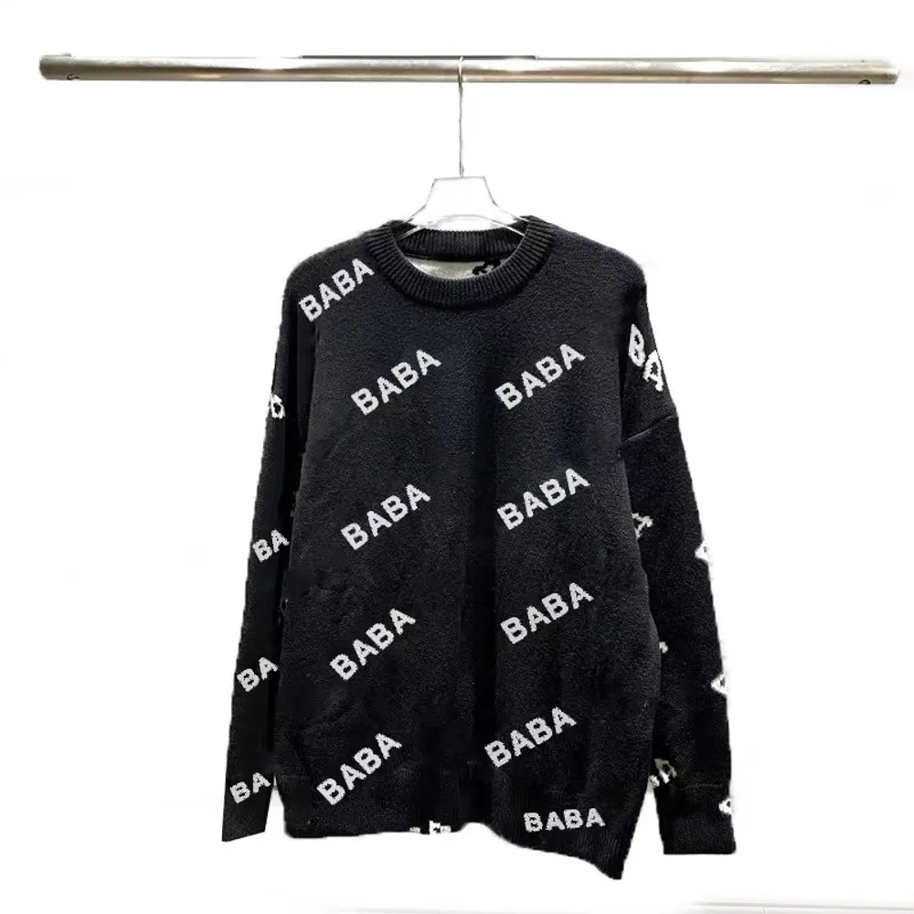 Designer-Pullover Luxus Herren Pullover Womens Hoodie Paris Pullover Fashion Klassiker dicker runder Nacken Langarm Pullover Wol