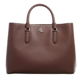   Lauren Ralph Lauren  Marcy 36 Satchel Large Dark Mahogany  Tote 