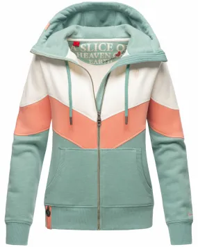Navahoo Honigperle Damen Sweatjacke Mint-Mel.-Gr.S