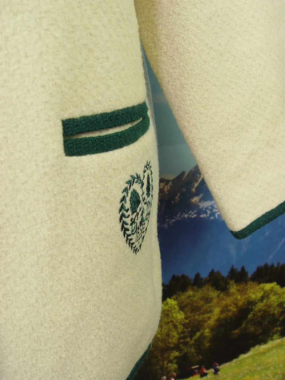 neuwertig wunderschöne LADY H Walkjacke Janker Jacke Trachtenjacke Gr.44