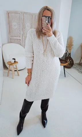 OVERSIZE KNIT KLEID ULANI Made in Italy 34-48/50 Strick Kleid