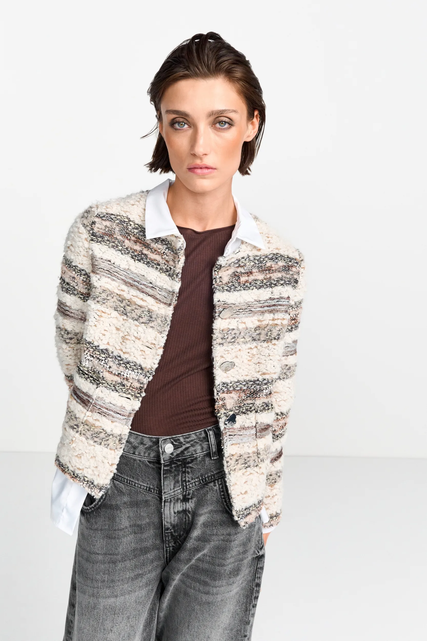 Rich & Royal Glam bouclé jacket