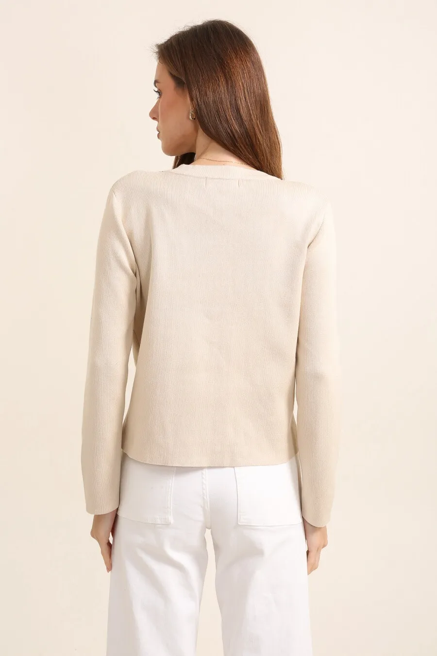 Strickjacke/Pullover mit Paillettendetail