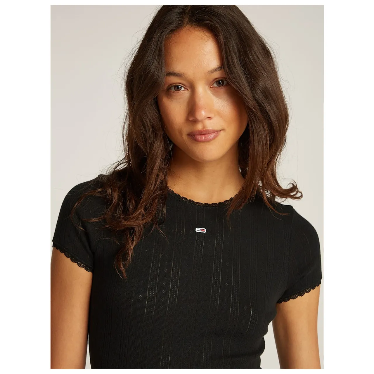 TJW SLIM POINTELLE RIB TEE