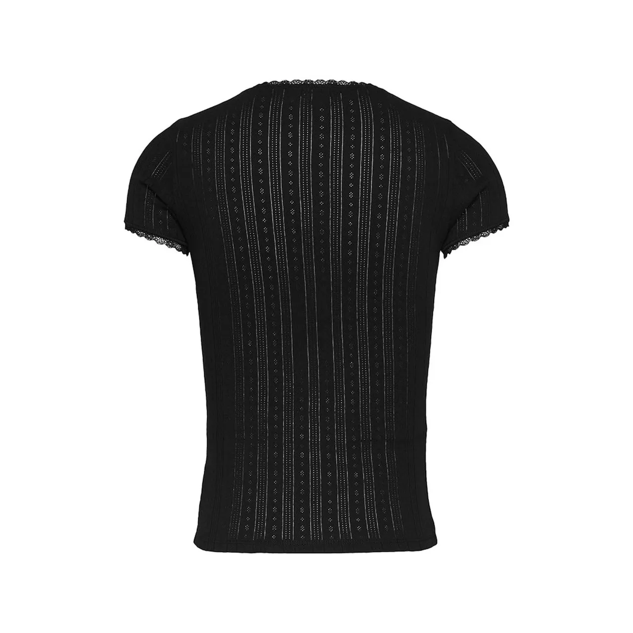 TJW SLIM POINTELLE RIB TEE