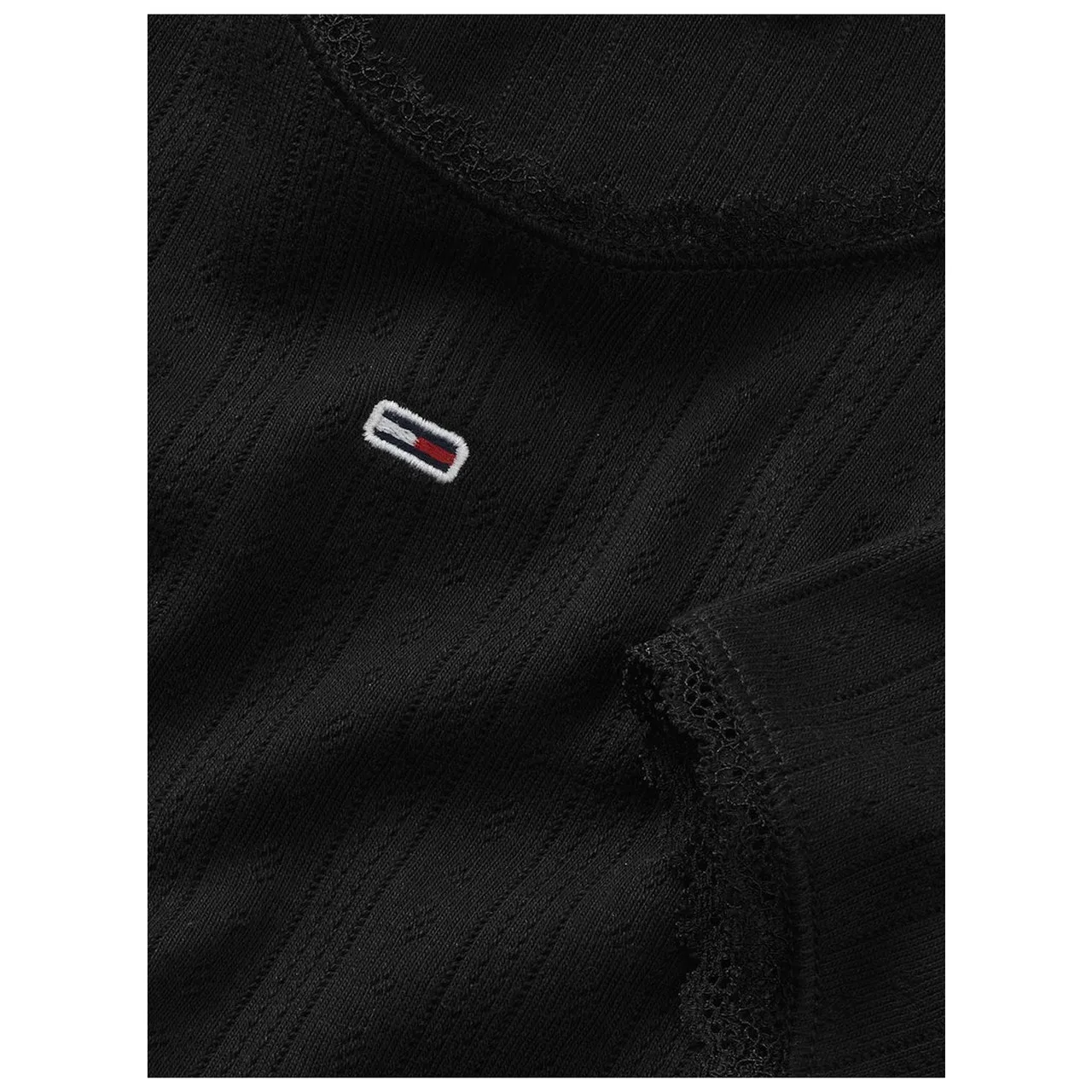 TJW SLIM POINTELLE RIB TEE